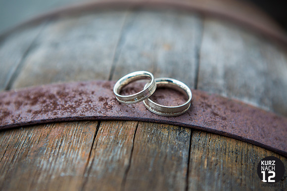 Ringe des Brautpaars als Detailaufnahme